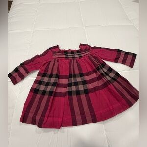 Burberry Red and Black Plaid Dress